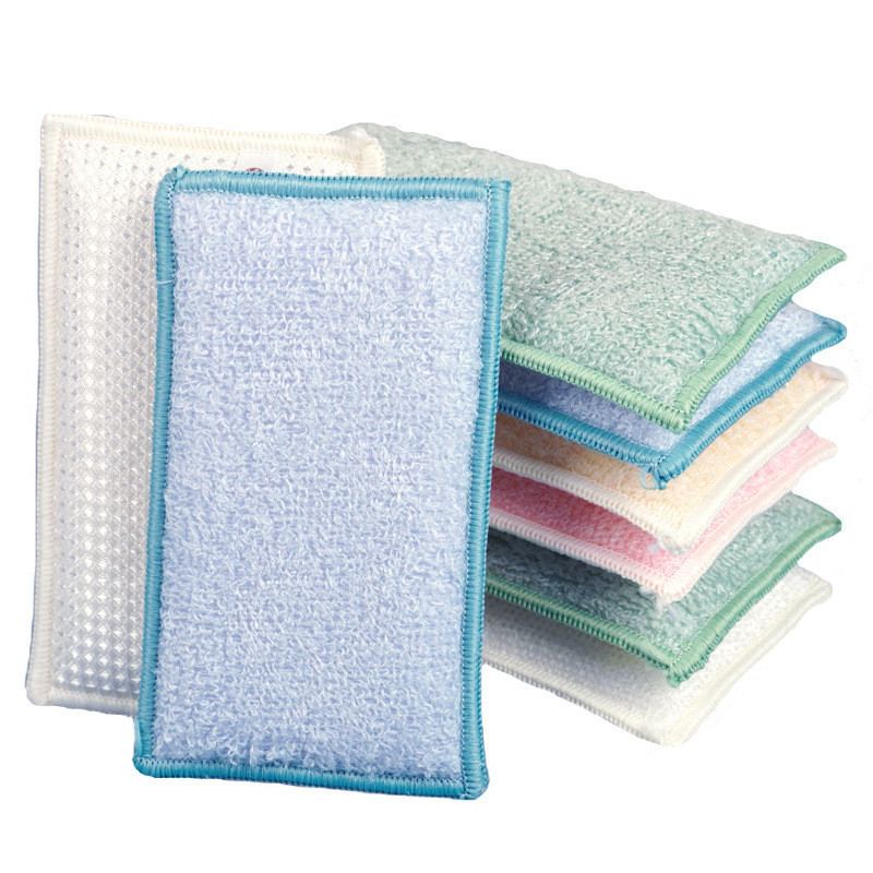 Bamboo Fiber Trunk - 3/2Pcs Doppelseitige Küche Reinigung Scheuer Pad