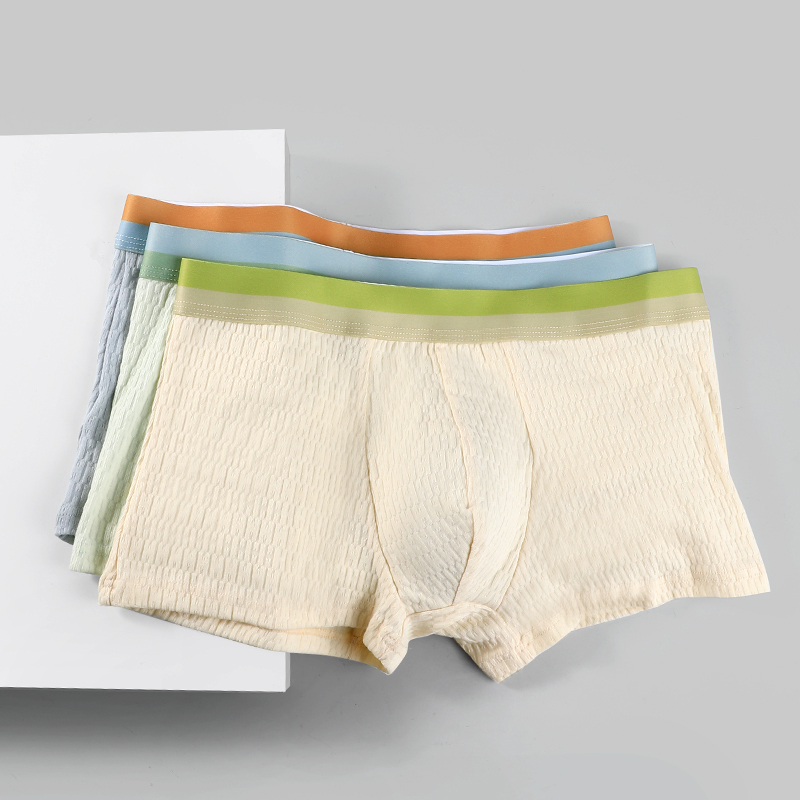 Boxer Brief Pack Cotton - 3PCS Herren-Baumwollunterwäsche Herren-Boxershorts Sommer dünne Trend-Sport-Boxershorts