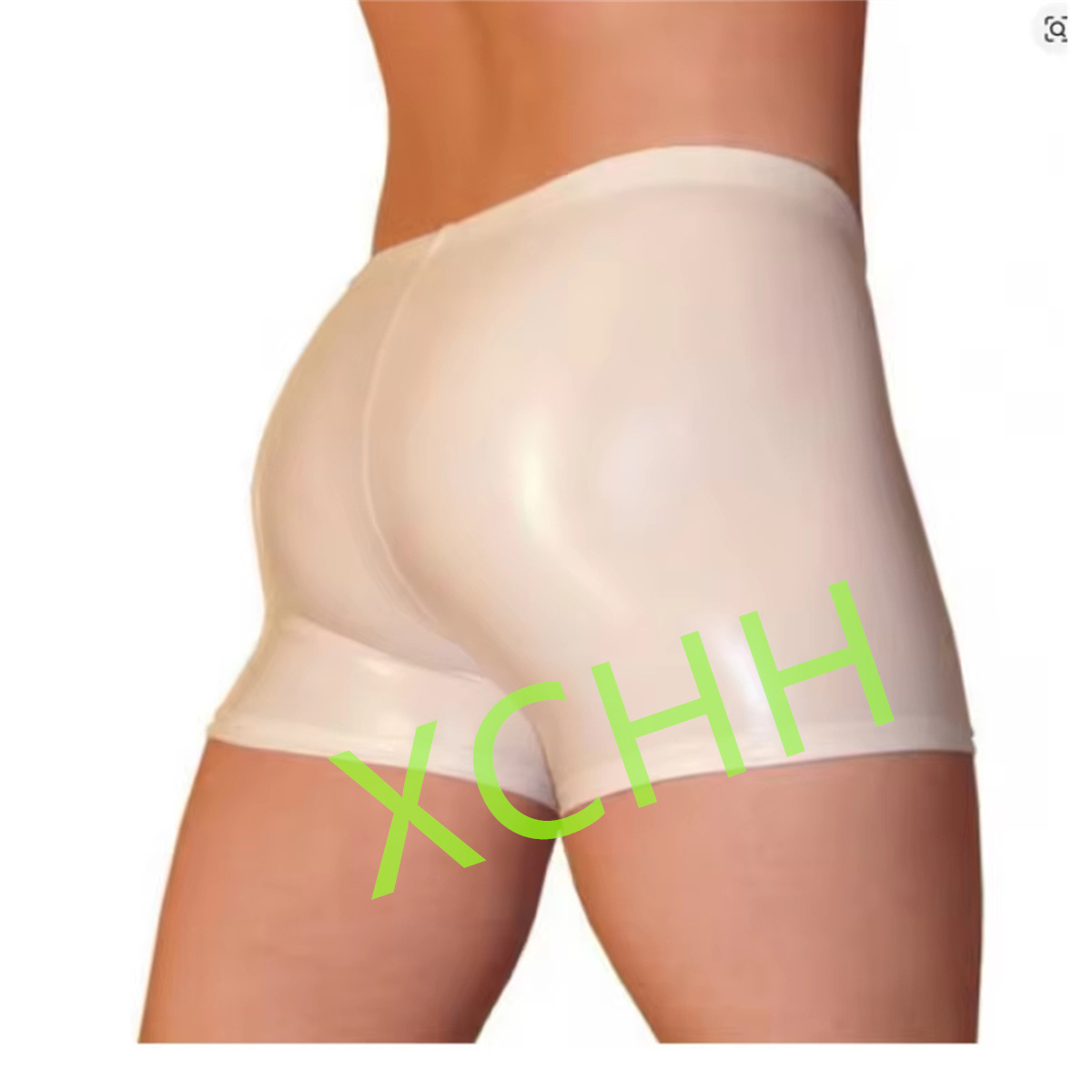 Boxer Shorts Modal - Latex-Herrenshorts, Gummi-Unterhosen, Weiße Unterhosen, Handgefertigte Herren-Boxershorts,